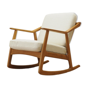 Fauteuil à bascule en chêne,
