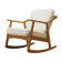 Fauteuil à bascule en chêne, design danois, années 1960, designer: H. Brockmann Petersen, production: Randers Møbelf