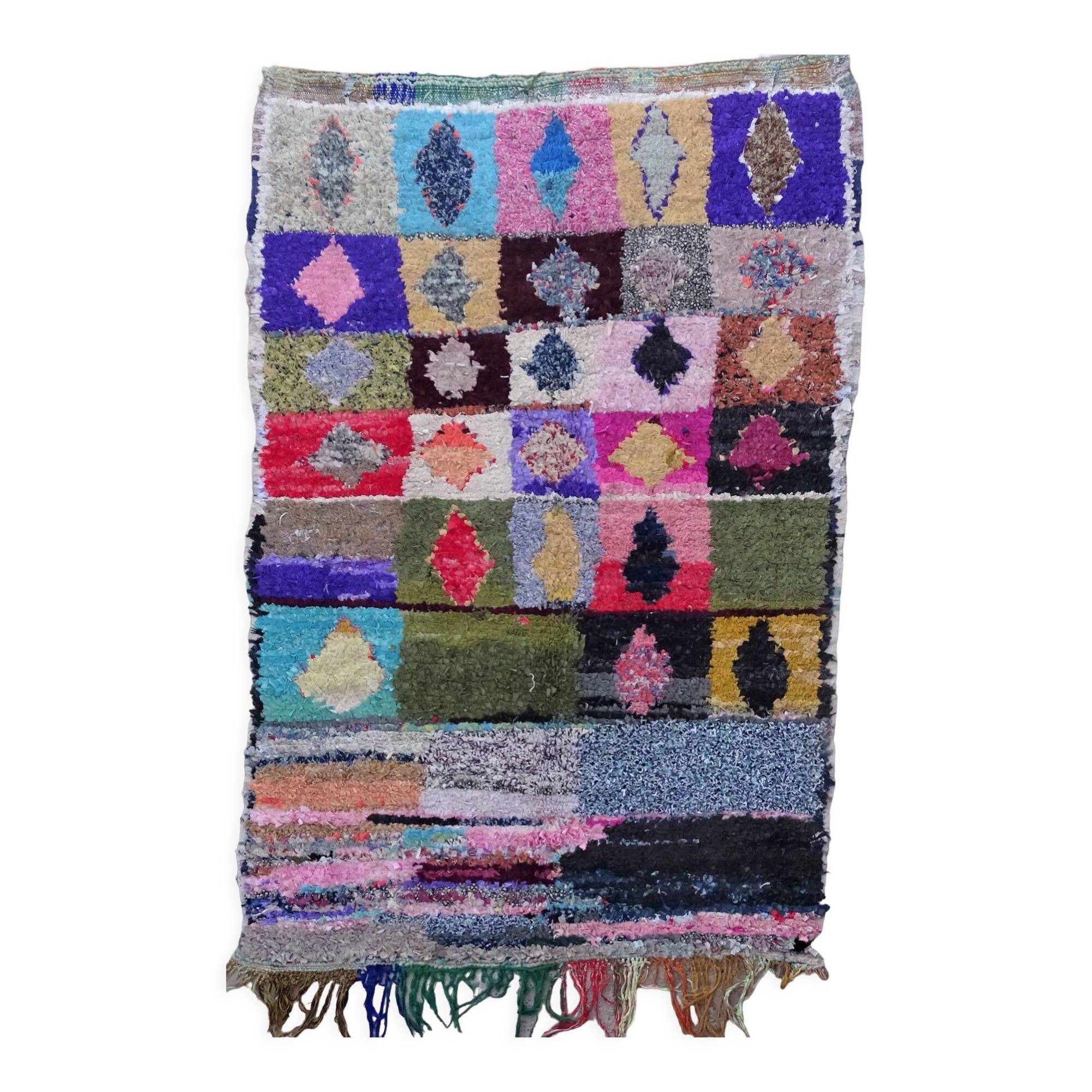 Berber carpet boucharouette 210X140cm