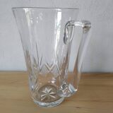 Pichet à eau en cristal taillé ancien