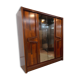 Modernist mahogany wardrobe with smoked mirrors (late 1970s)