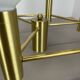 Brass Italian Stilnovo Style Atomic Space Age Ceiling Light Sconces, Italy