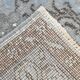 Tapis 6x10 pour salon bordé de tapis vintage turc bleu, 184x301Cm SK 1512