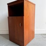 Vintage Bedside Table with Cabinet