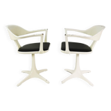 A pair of Space age chairs, Interlubke, designed by Konrad Schafer, Germany, 1960s.