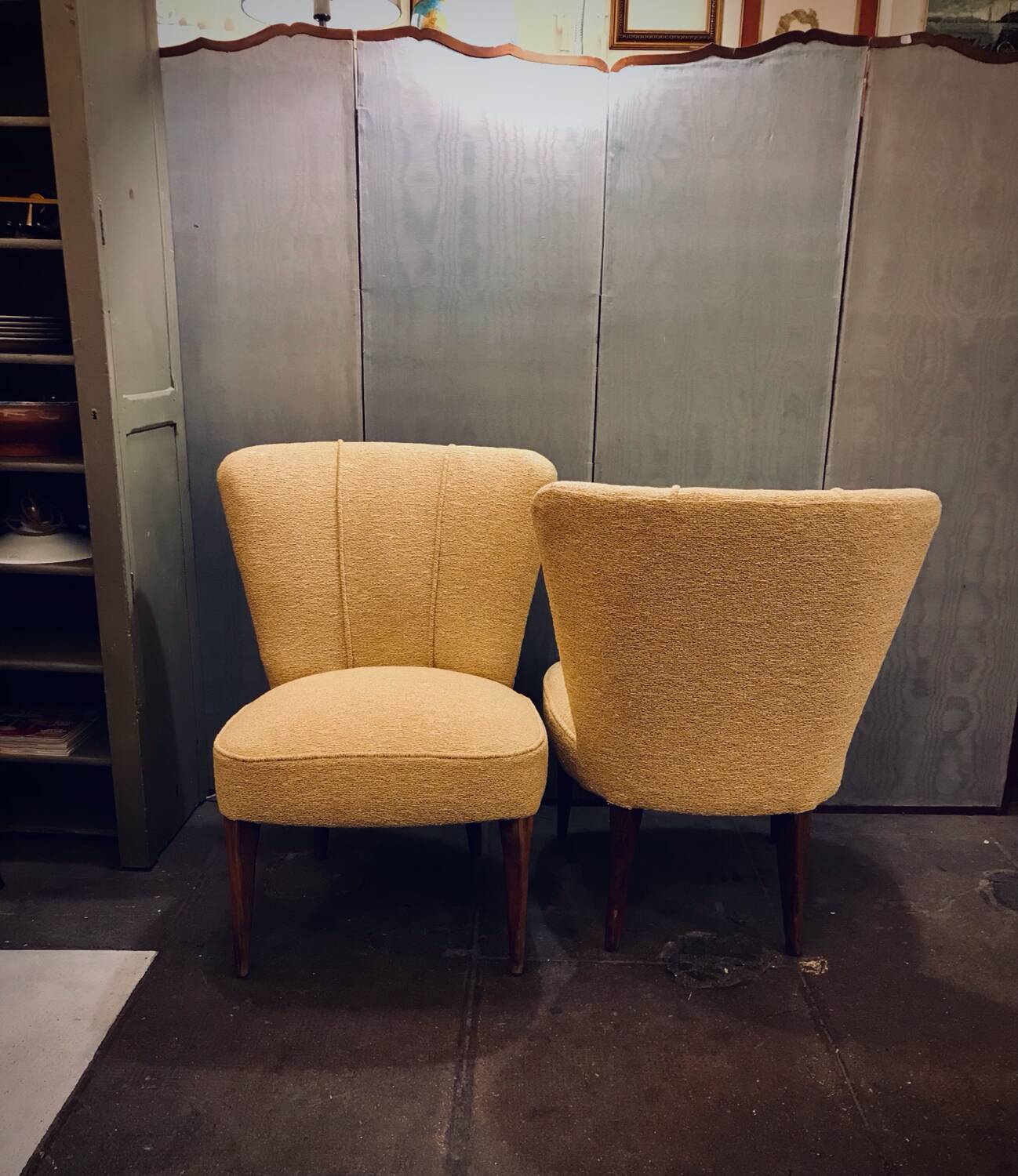 Paire de chaises cocktails vintage année 50