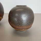 Set of 2 rare ceramic pottery "orion" vases by dümler and breiden, germany 1970s