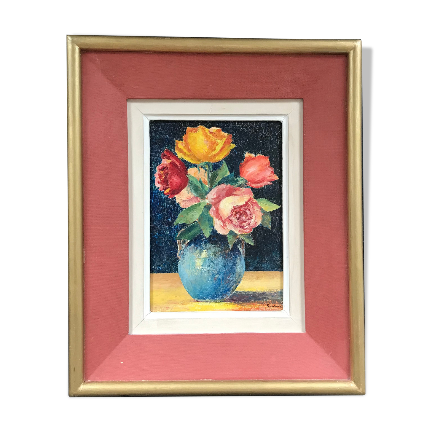 Painting bouquet of roses