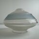 Ancienne lampe a poser laiton & verre vintage