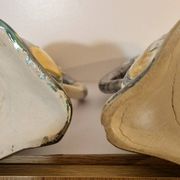 Pair of large zoomorphic pitchers in glazed ceramic, Vallauris, 1960.