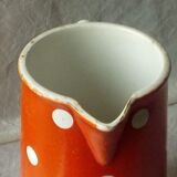 Earthenware pitcher digoin sarreguemines confetti model