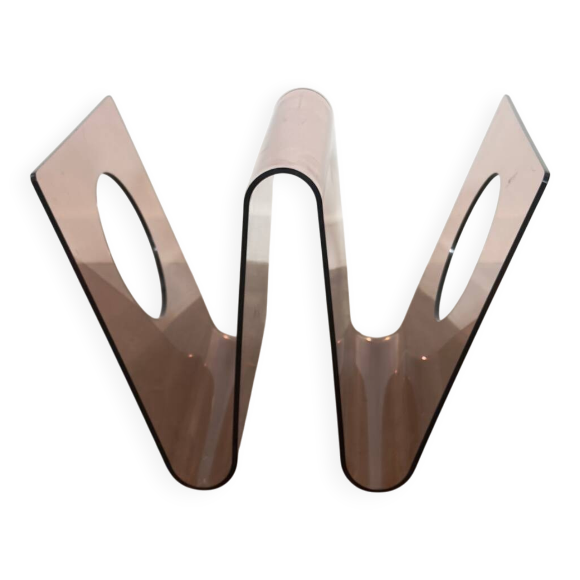 Michel Dumas Plexiglas Magazine Rack