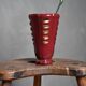 Vase rouge vintage