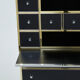 Secretary brass chrome lacquer Michel Pigneres 1970