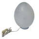 Lampe Oeuf Verre Moucheté  Blanc