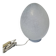 Lampe Oeuf Verre Moucheté  Blanc