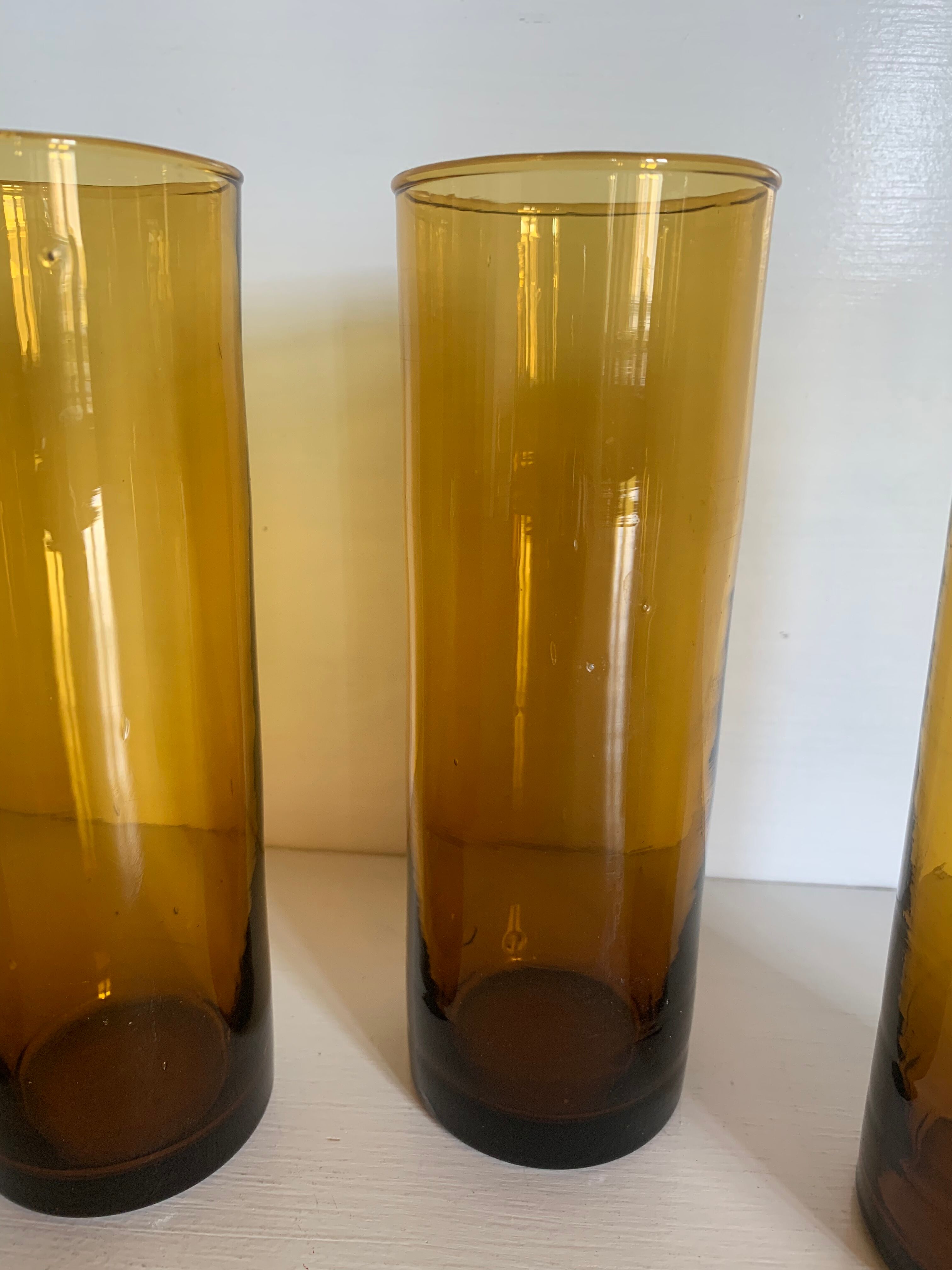 Large bubbled vintage glasses