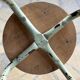 Vintage metal and beech school stool - restored