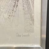 Framed drawing rue de Sarreguemines numbered Peter Musslé