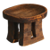 Traditional African tribal stool, hand-carved, Bamileke style, 20th century.