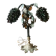Art deco lamp, bunches of grapes in Murano glass, bronze base