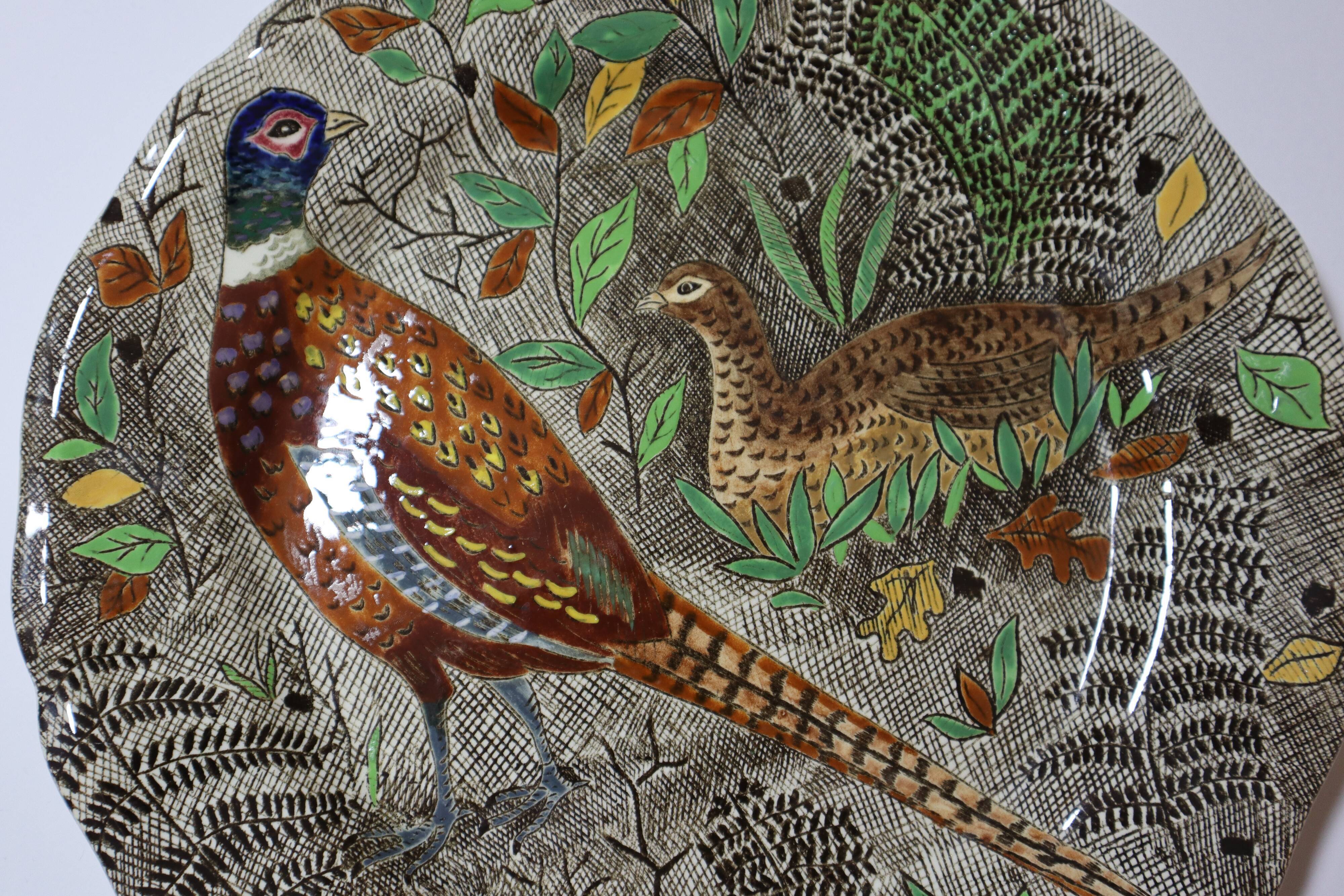 Gien Rambouillet Pheasant flat plate