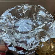 Vide poche vintage en verre moulé
