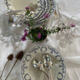 Set of 10 Nuneville flat and soup plates from 1890