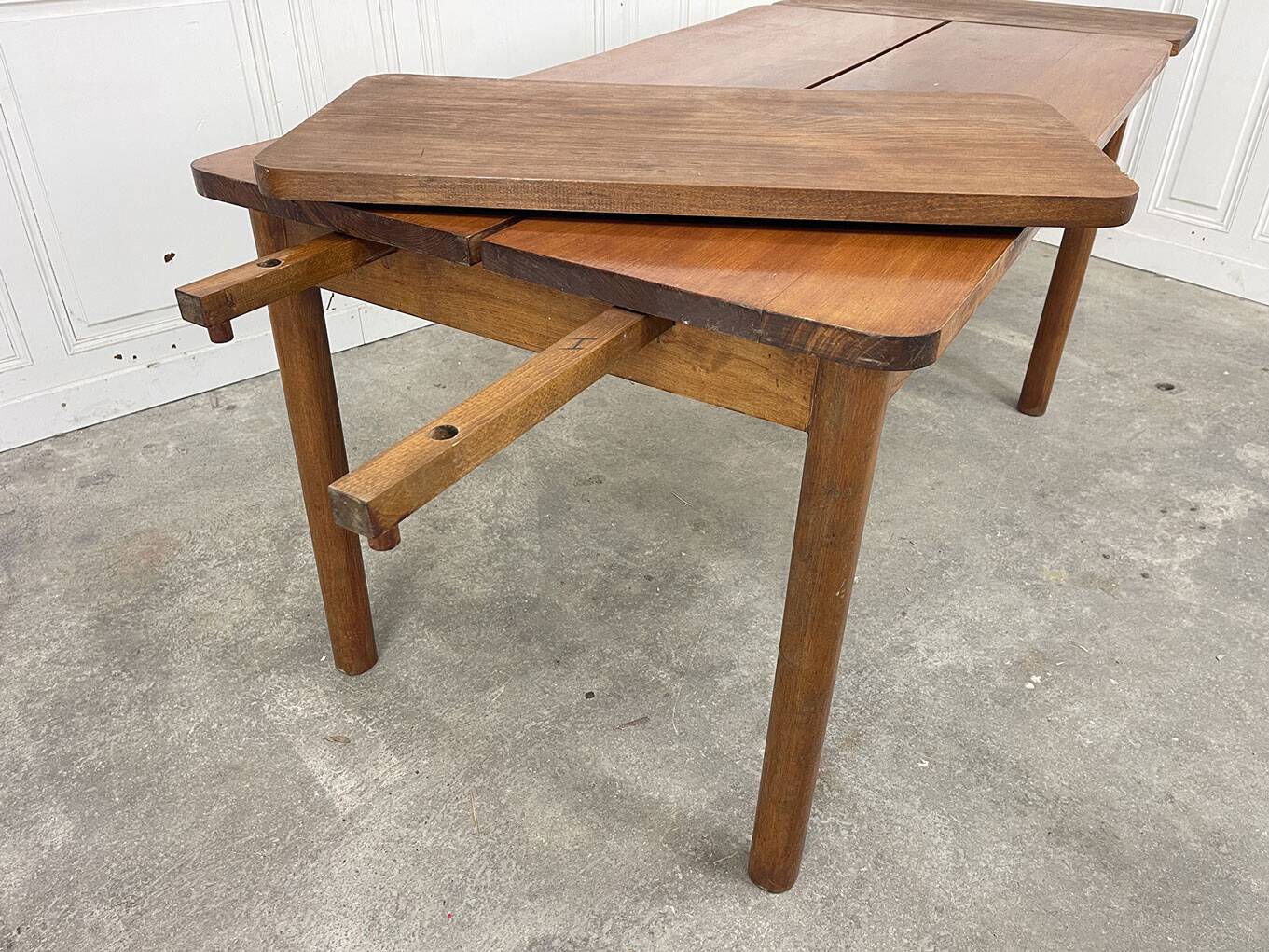 1950s Modernist Extendable Wooden Table