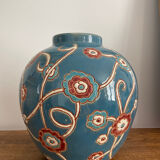Vase boule faïence années 30