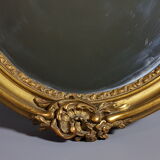 Mirror in beautiful oval frame 19th style Louis XV 44x32 cm SB132