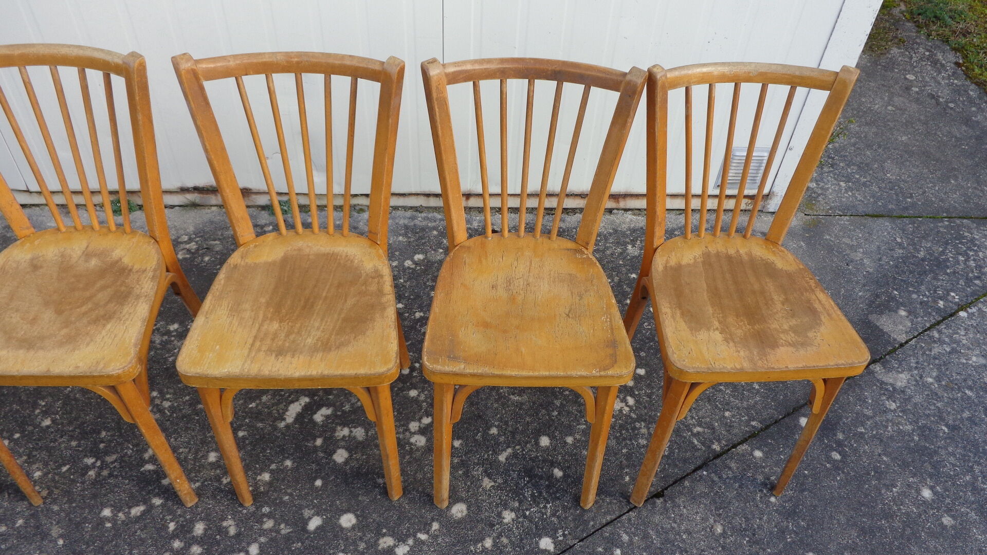 6 chaises baumann de bistrot
