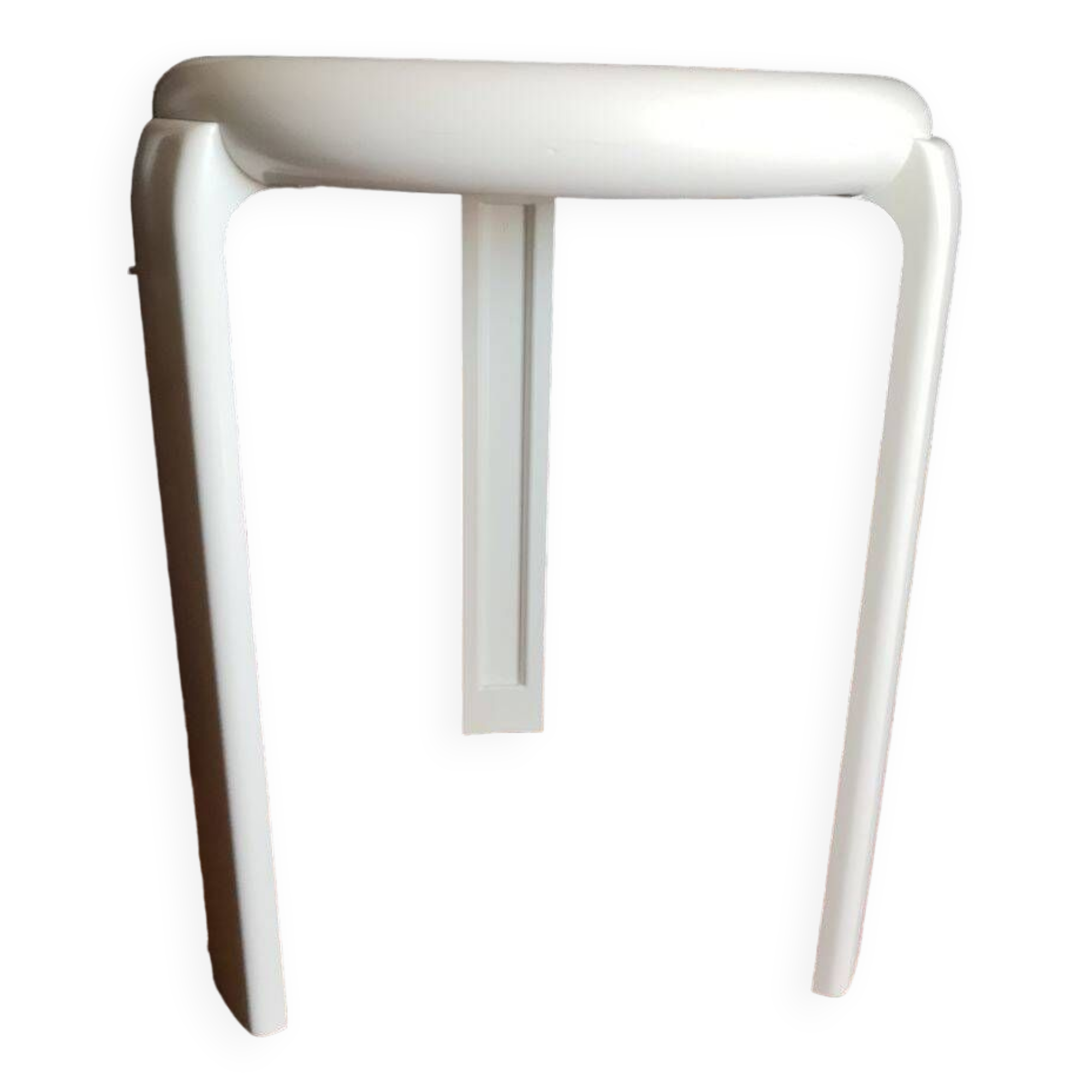 White Lucchese tripod stool - 1970s - Made in Italy
