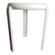 White Lucchese tripod stool - 1970s - Made in Italy