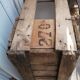 Bottles in wooden box
