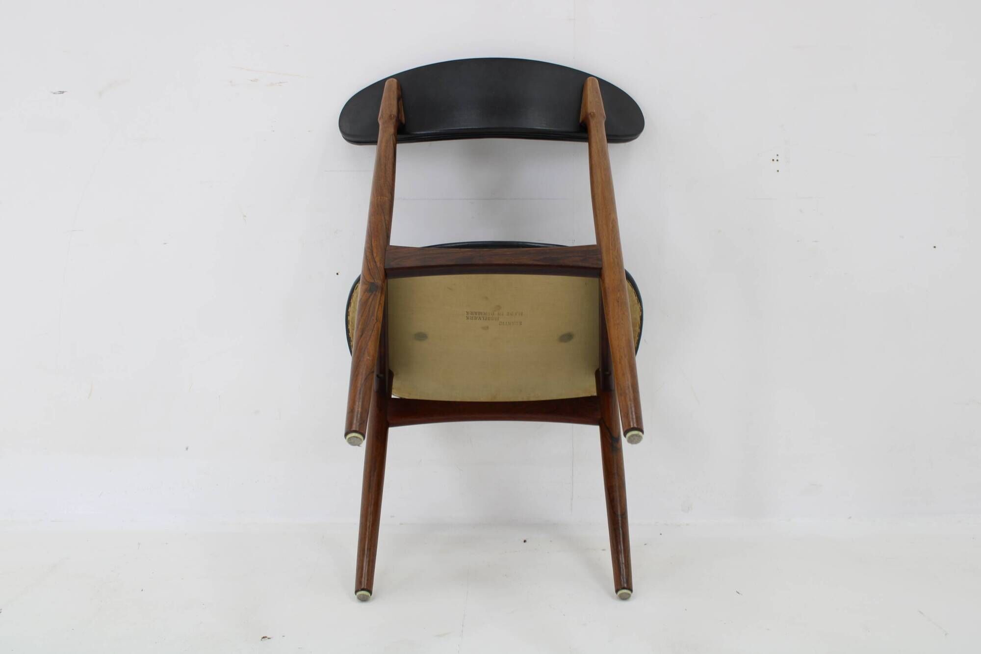 1960s Set of Six Scantic Mobelvaerk Dining Chairs in Leatherette, Denmark