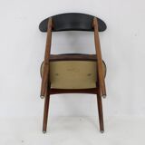1960s Set of Six Scantic Mobelvaerk Dining Chairs in Leatherette, Denmark