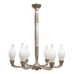 Lustre art Déco laiton