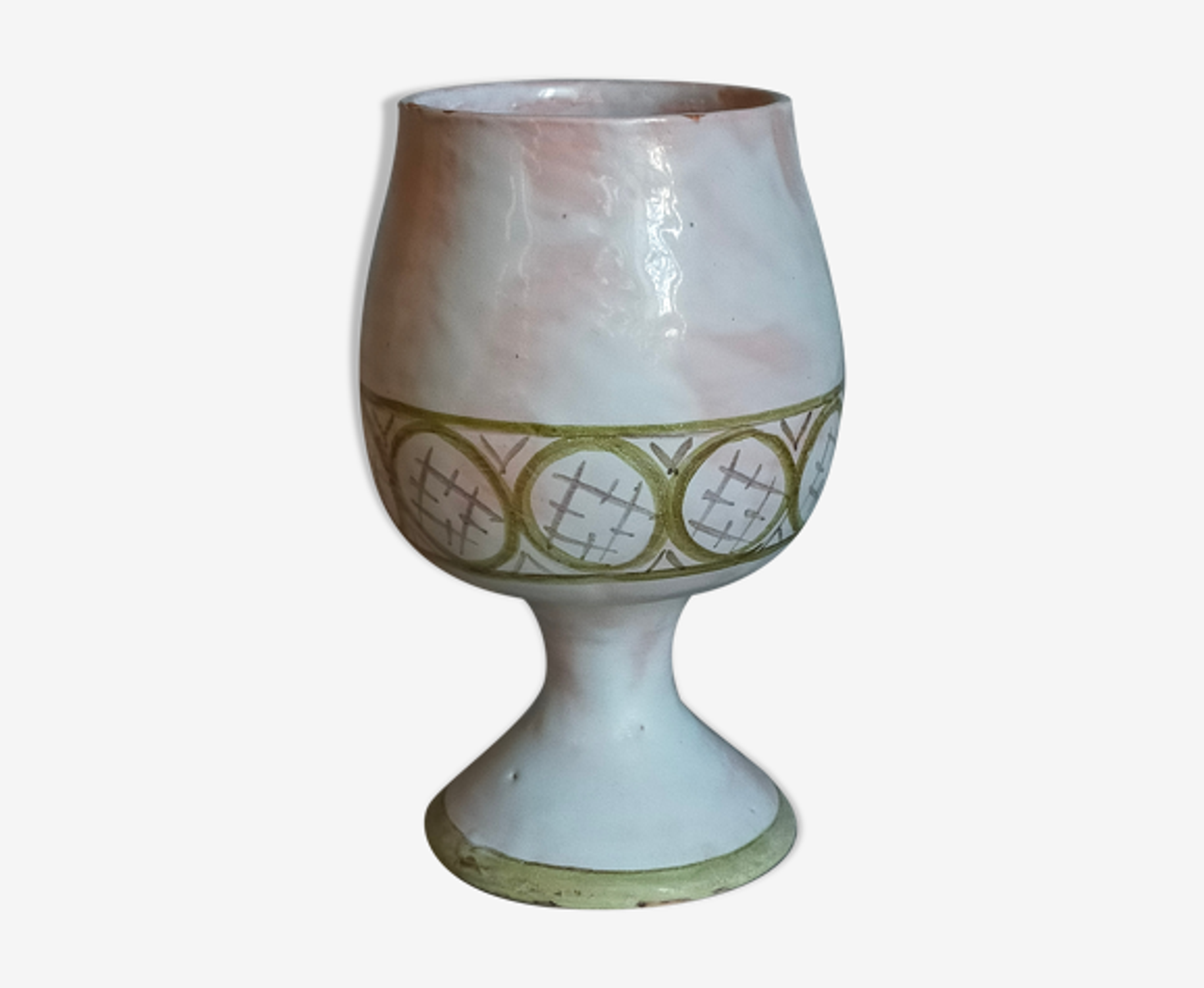Ceramic vase of Cécile Midas vintage 50s