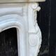 Louis xv style fireplace in carrara marble, circa 1980