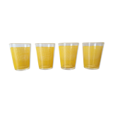Set of 4 glasses vintage 60 years