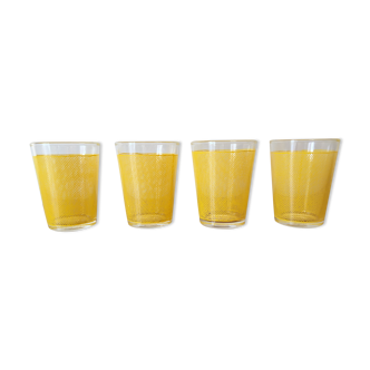 Set of 4 glasses vintage 60 years