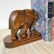 Serre livres éléphant en bois