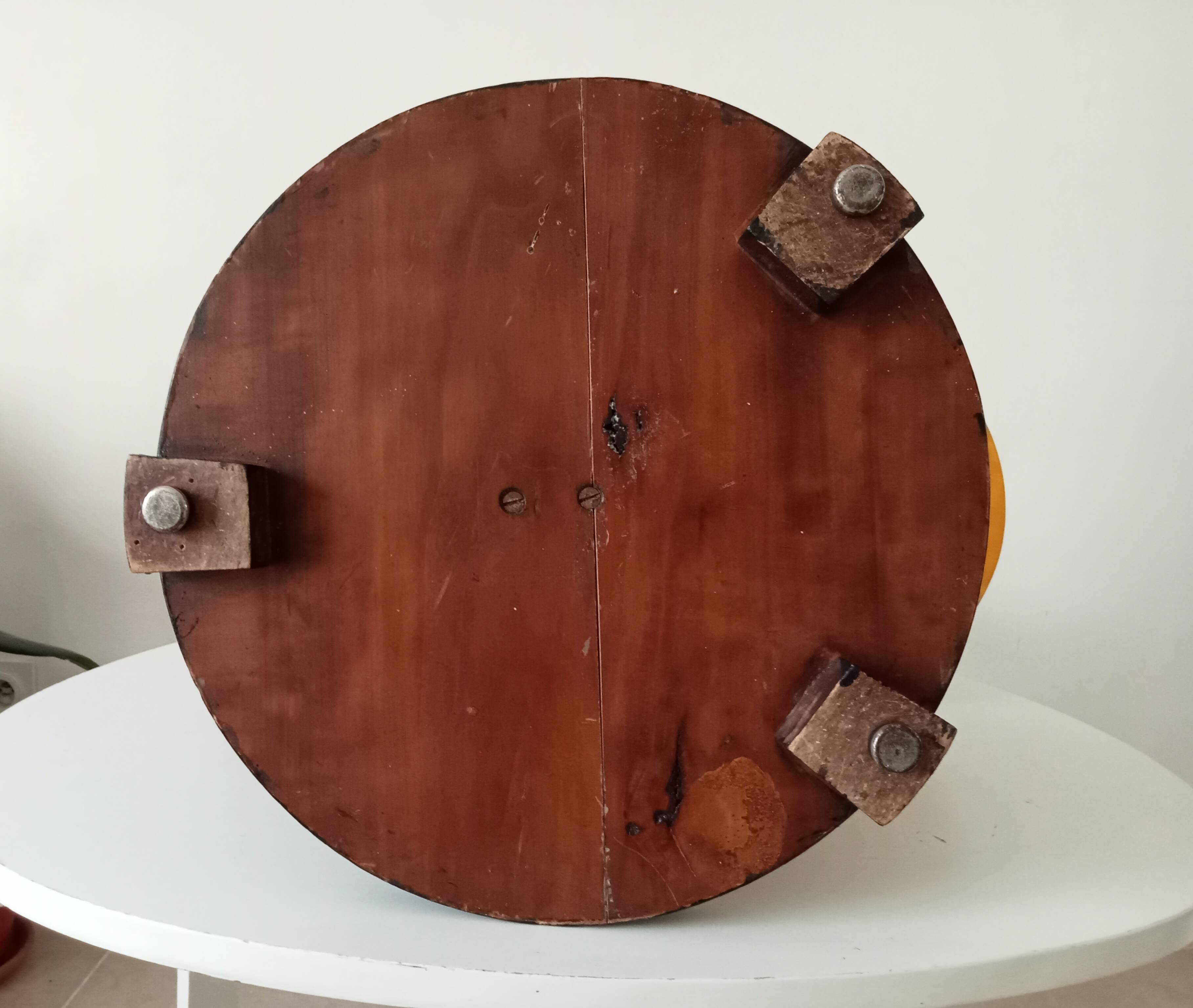 Antique walnut side table.