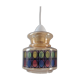 Colored glass pendant lamp 70s
