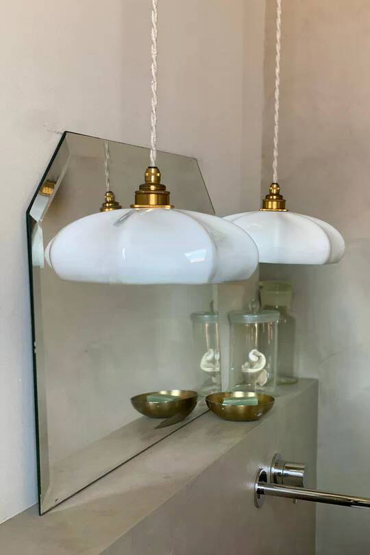 MARIA - Enameled porcelain - Pendant light