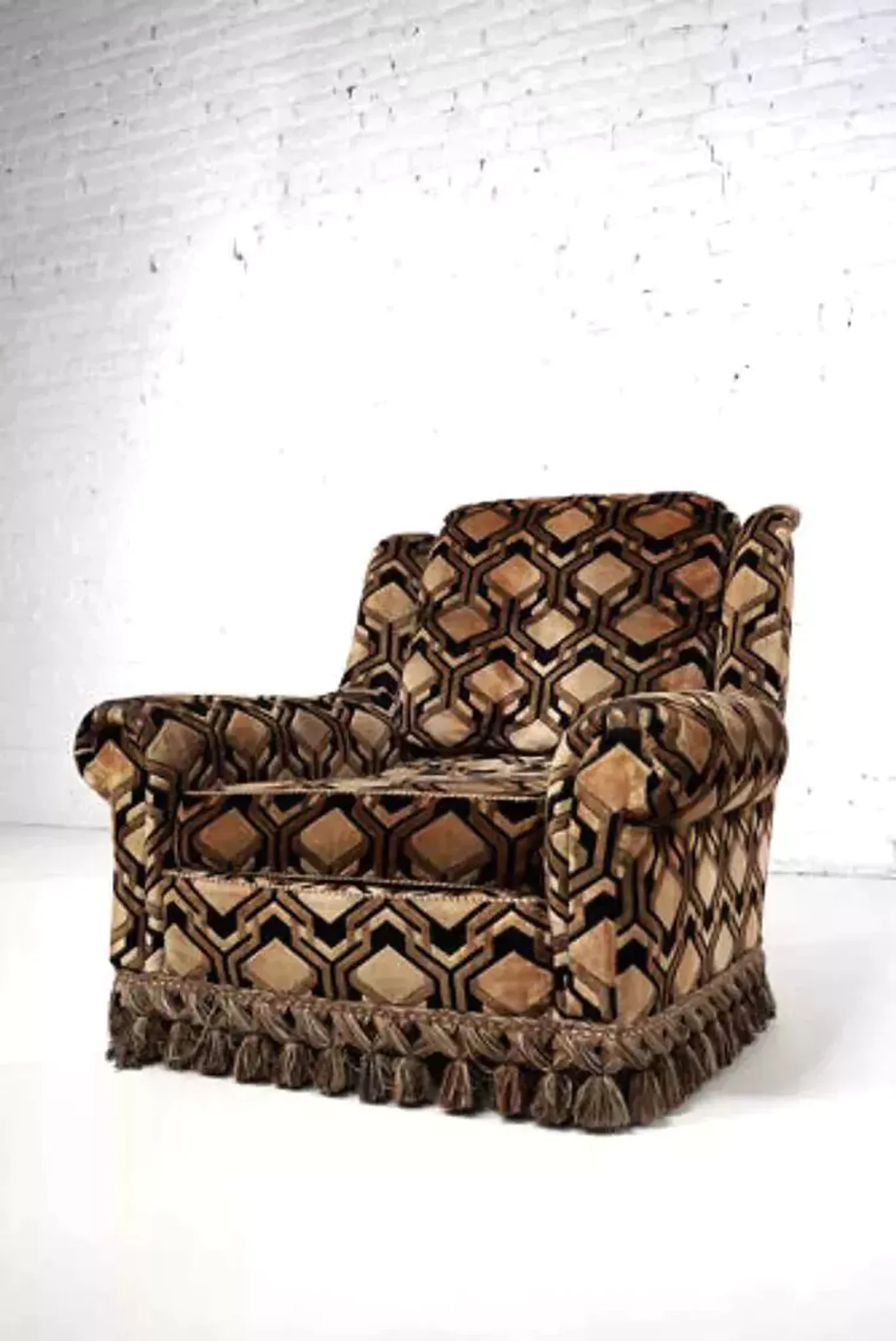 Set of 2 fabric armchairs