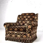 Set of 2 fabric armchairs
