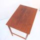 Mid-century side tables and nesting tables, in Wegner Tuck teak, Danish style.