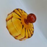 Large fluted blown glass jar